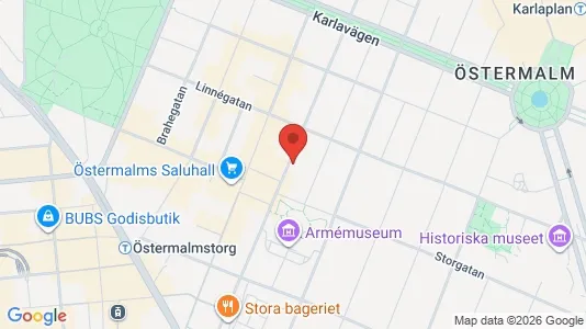 Apartments for rent i Östermalm - kort over placeringen