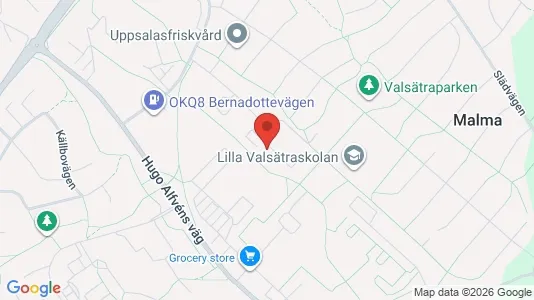 Apartments for rent i Uppsala - kort over placeringen