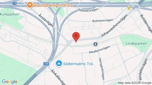 Apartments for rent i Hammarbyhamnen - kort over placeringen