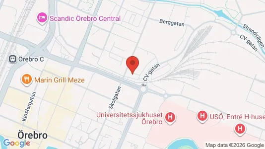 Apartments for rent i Örebro - kort over placeringen