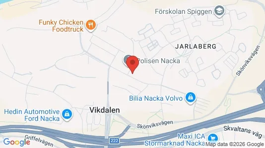 Apartments for rent i Nacka - kort over placeringen