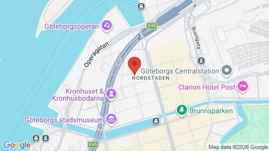 Apartments for rent i Gothenburg City Centre - kort over placeringen