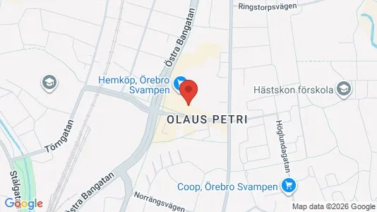 Apartments for rent i Örebro - kort over placeringen