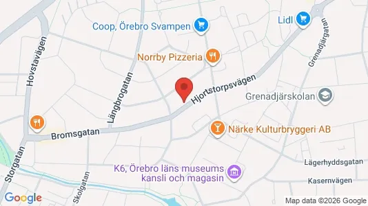 Apartments for rent i Örebro - kort over placeringen