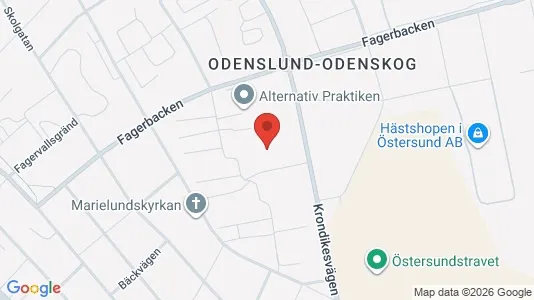 Apartments for rent i Östersund - kort over placeringen