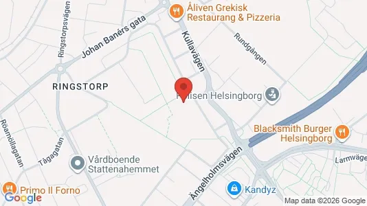 Apartments for rent i Helsingborg - kort over placeringen