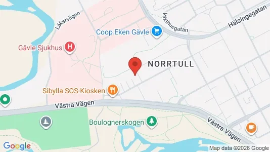 Apartments for rent i Gävle - kort over placeringen