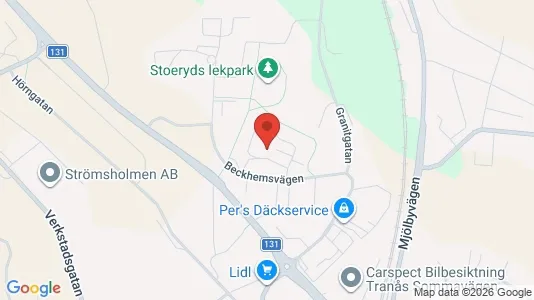 Apartments for rent i Tranås - kort over placeringen