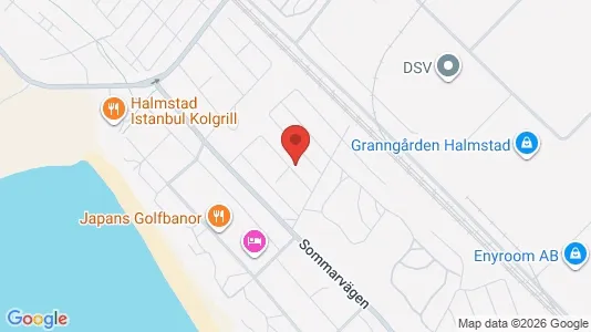 Apartments for rent i Halmstad - kort over placeringen