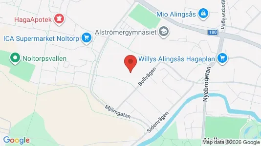 Apartments for rent i Alingsås - kort over placeringen