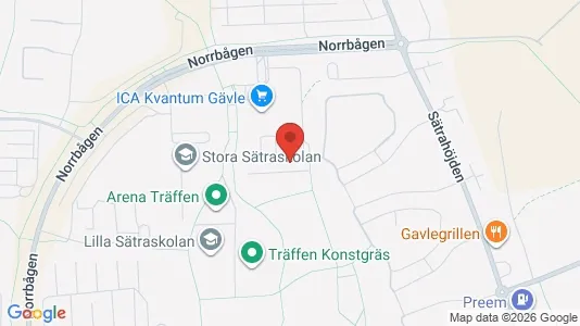 Apartments for rent i Gävle - kort over placeringen