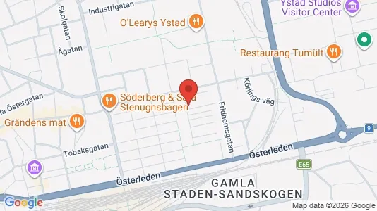Apartments for rent i Ystad - kort over placeringen