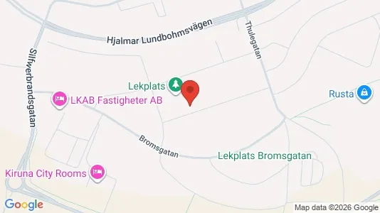 Apartments for rent i Kiruna - kort over placeringen
