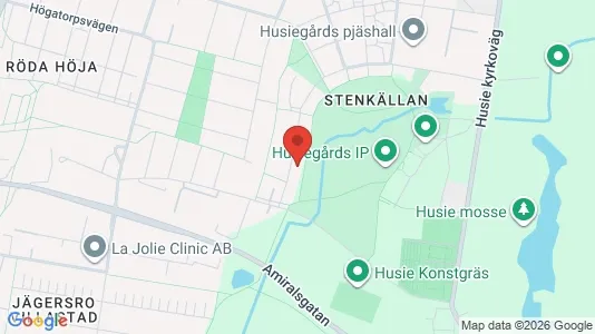 Apartments for rent i Husie - kort over placeringen