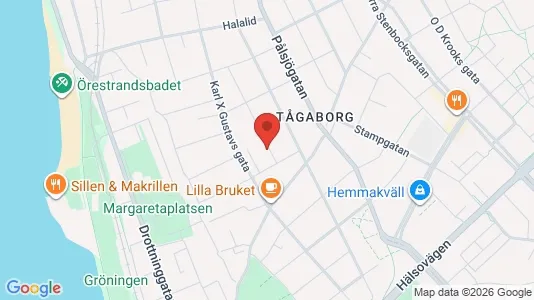 Apartments for rent i Helsingborg - kort over placeringen
