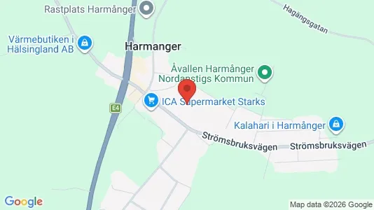 Apartments for rent i Nordanstig - kort over placeringen