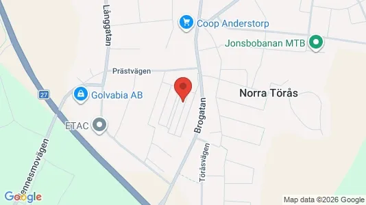 Apartments for rent i Gislaved - kort over placeringen