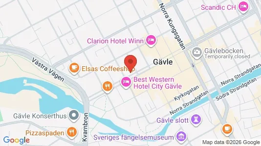 Apartments for rent i Gävle - kort over placeringen