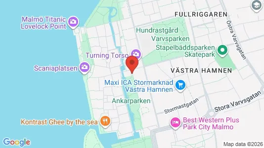 Apartments for rent i Malmö City - kort over placeringen