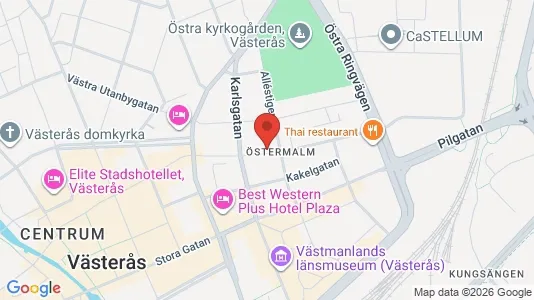 Apartments for rent i Västerås - kort over placeringen