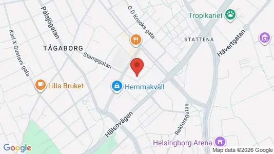 Apartments for rent i Helsingborg - kort over placeringen