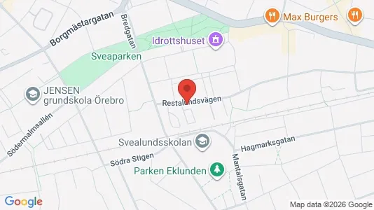 Apartments for rent i Örebro - kort over placeringen