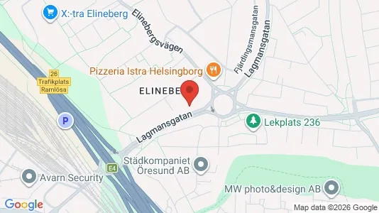 Apartments for rent i Helsingborg - kort over placeringen