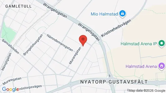 Apartments for rent i Halmstad - kort over placeringen