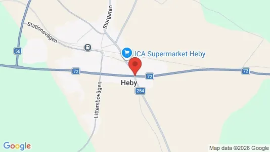 Apartments for rent i Heby - kort over placeringen