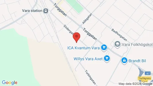 Apartments for rent i Vara - kort over placeringen