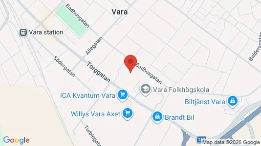 Apartments for rent i Vara - kort over placeringen