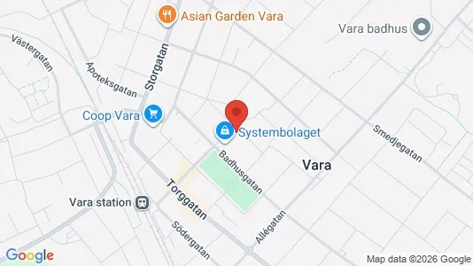 Apartments for rent i Vara - kort over placeringen