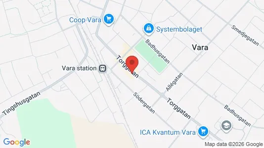 Apartments for rent i Vara - kort over placeringen