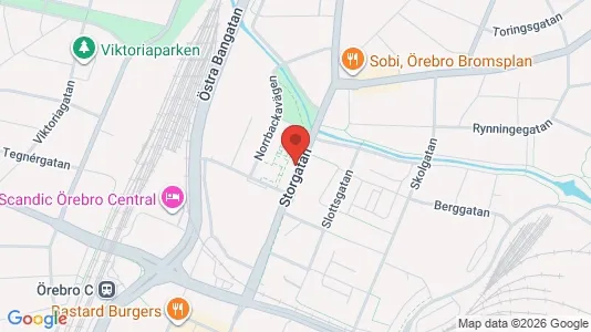 Apartments for rent i Örebro - kort over placeringen