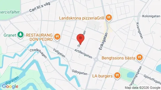 Apartments for rent i Landskrona - kort over placeringen