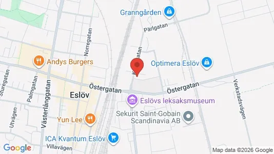 Apartments for rent i Eslöv - kort over placeringen