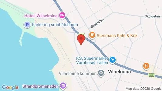 Apartments for rent i Vilhelmina - kort over placeringen