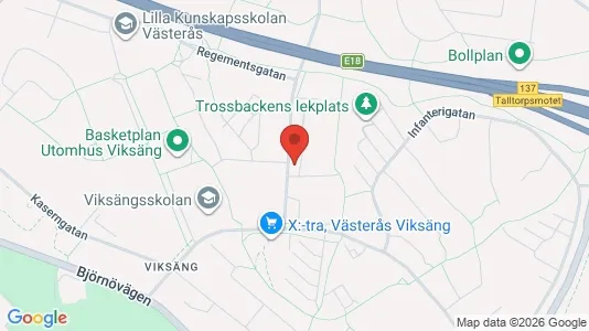 Apartments for rent i Västerås - kort over placeringen