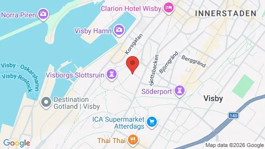Apartments for rent i Gotland - kort over placeringen