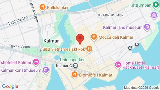 Apartments for rent i Kalmar - kort over placeringen