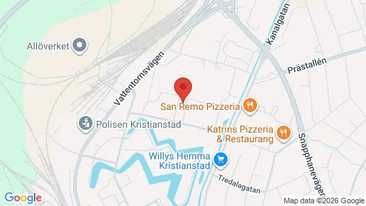Apartments for rent i Kristianstad - kort over placeringen