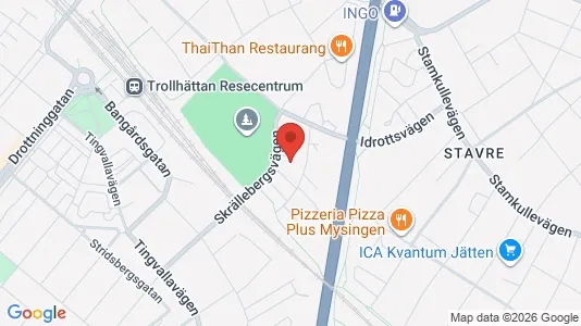 Apartments for rent i Trollhättan - kort over placeringen