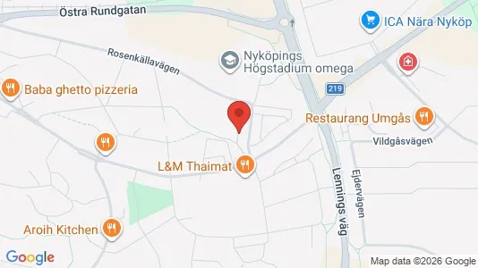 Apartments for rent i Nyköping - kort over placeringen