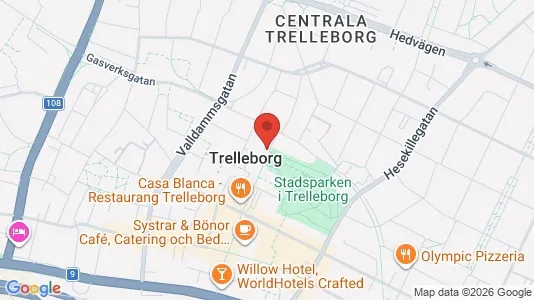 Apartments for rent i Trelleborg - kort over placeringen