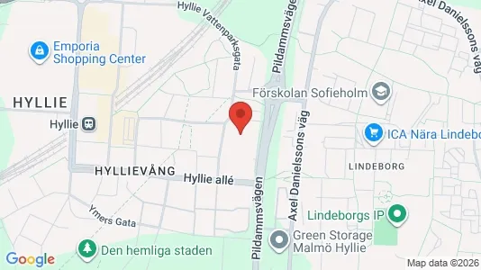 Apartments for rent i Hyllie - kort over placeringen
