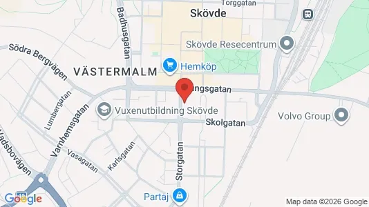 Apartments for rent i Skövde - kort over placeringen