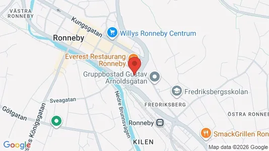 Apartments for rent i Ronneby - kort over placeringen