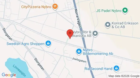 Apartments for rent i Nybro - kort over placeringen
