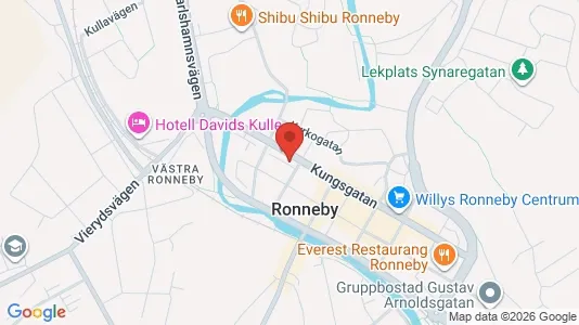 Apartments for rent i Ronneby - kort over placeringen