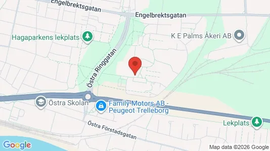 Apartments for rent i Trelleborg - kort over placeringen